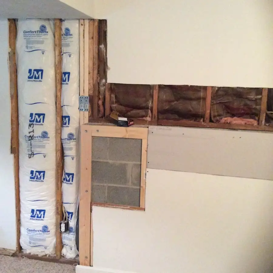 Wall insulation replacement during Structural Drying in Gaines